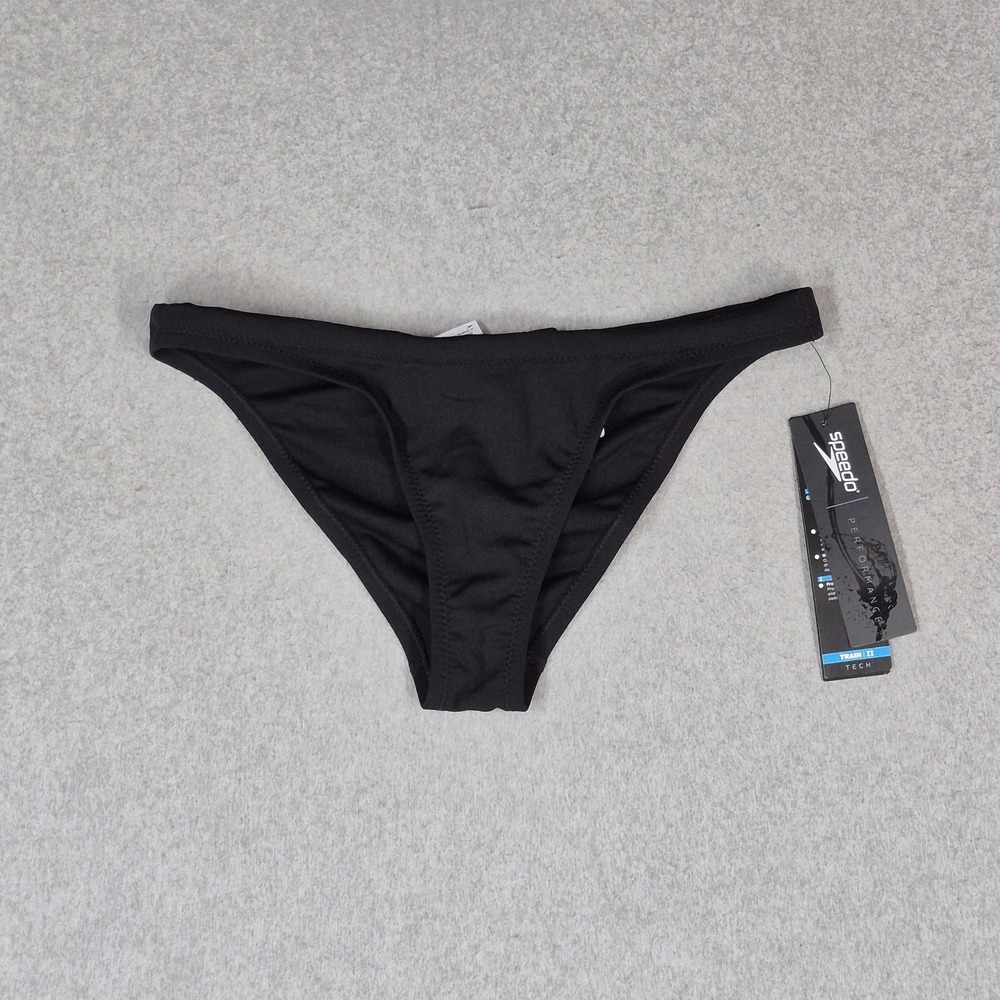 Speedo Women Swimwear Small Black Bikini Bottoms Endurance Lite NWT